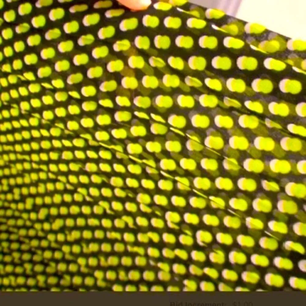 MICHAEL KORS YELLOW & BLACK POLKA DOT PLEATED MINI MAXI SKIRT W/FRONT SLIT NWT